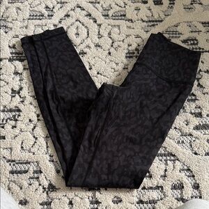 lululemon athletica Black Patterned Leggings